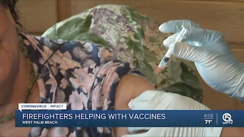 First responders bring COVID-19 vaccine to isolated senior citizens