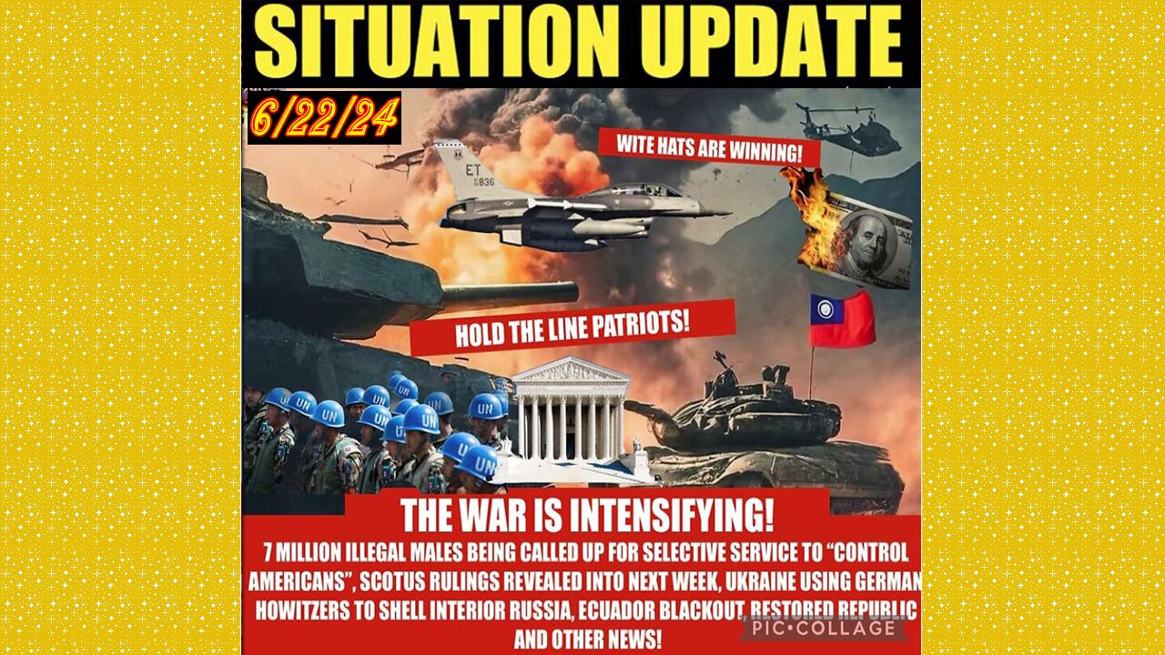 SITUATION UPDATE 6/22/24 - NFauci Testifies To Congress, Nato At War W/Russia, Israel & Hezbollah