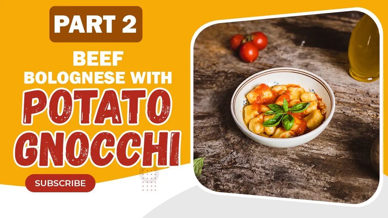 How to make potato gnocchi recipe with beef part 2 #shorts