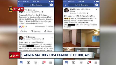 Several women scammed out of apartment, now they want answers