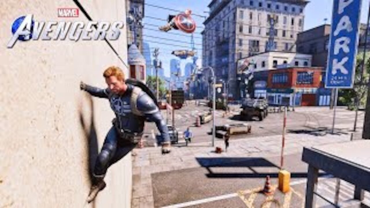 Captain America Parkour | Marvel's Avengers Game