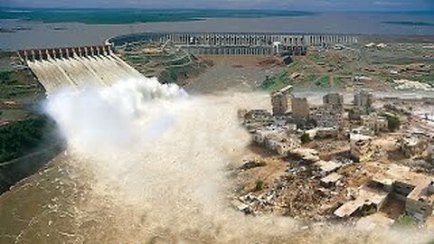 France mega dam release water, triggering river overflow! Massive flooding in Loire Region