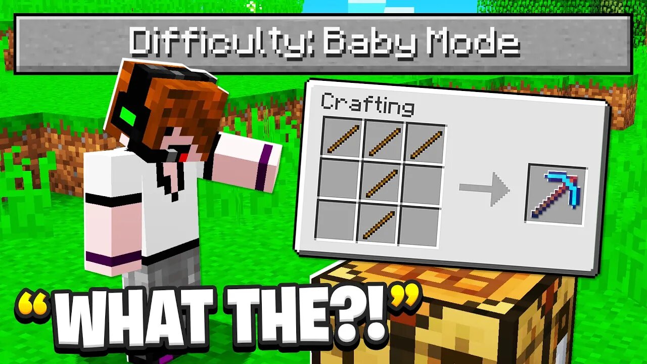 I Trolled Him With BABY MODE in Minecraft