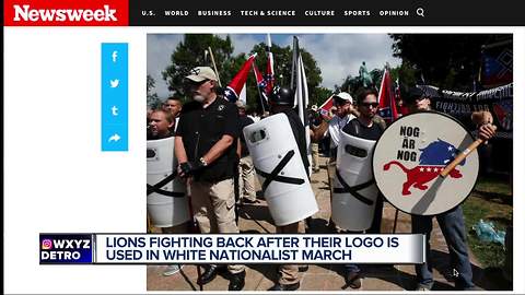 Lions fighting back after their logo is used in White Nationalist March