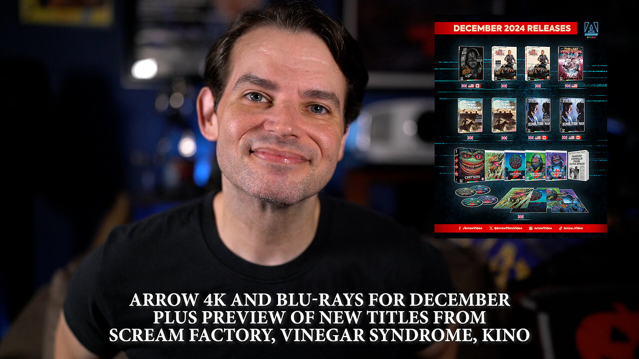 Arrow 4K and Blu-rays for December, Previews of Upcoming Scream Factory, Vinegar Syndrome, and Kino