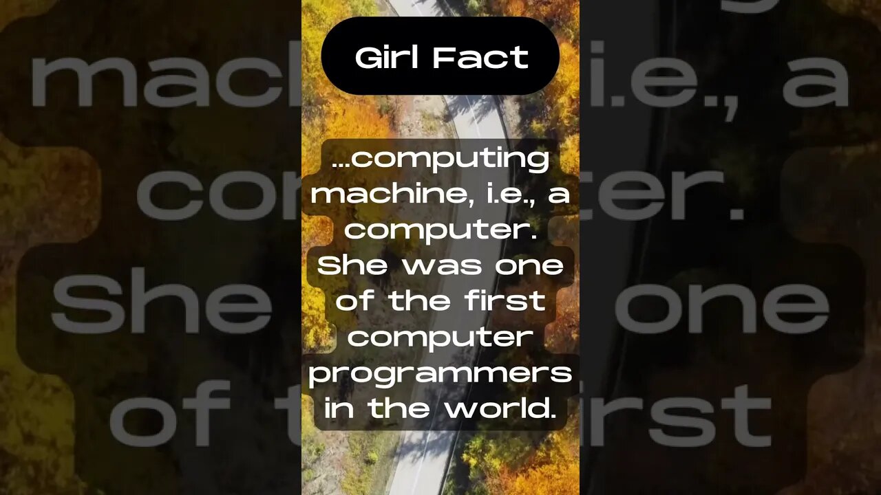 Ada Lovelace was the first person to recongnize the full potential of a... '#shorts