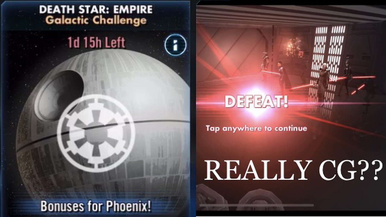Galactic Challenge Death Star: Empire | Bonuses for Phoenix | CG, WHAT IS THIS BS?? GL’s Can’t Win??