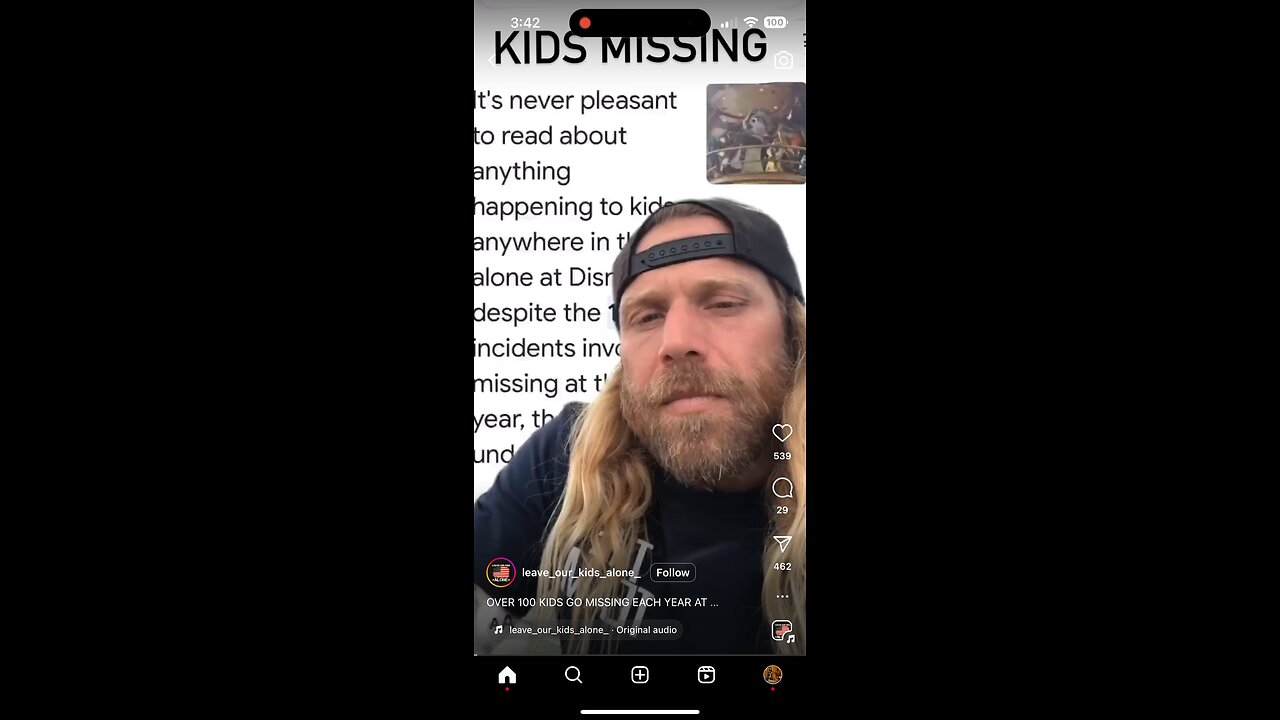 100 + kids every year go missing from Disney
