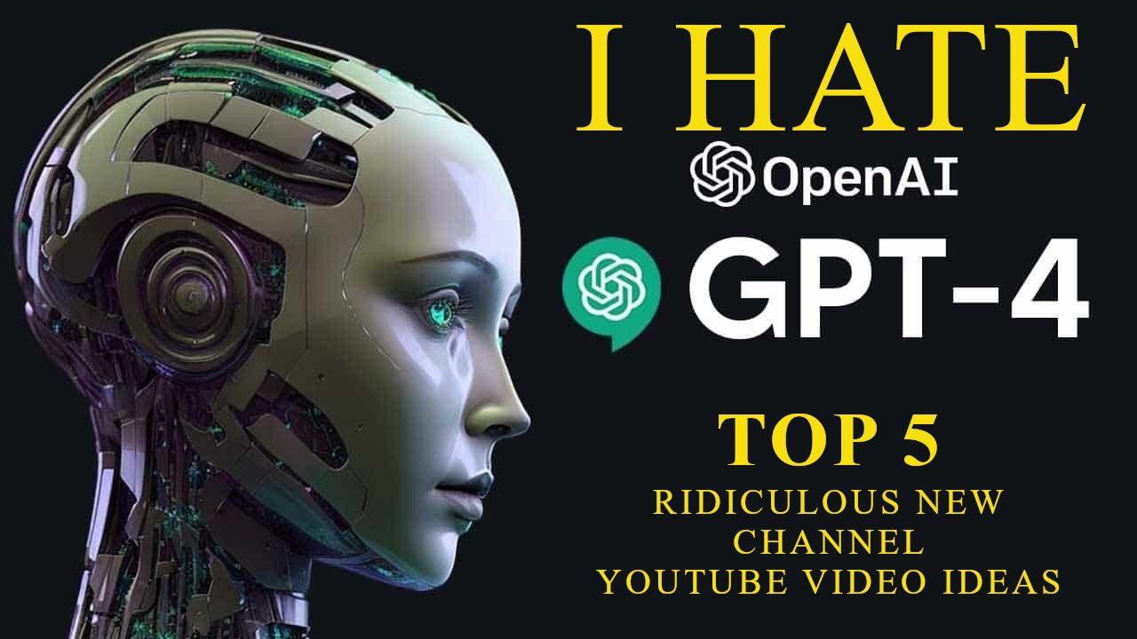 Why I hate Chat GPT AI Top 5 terrible video ideas