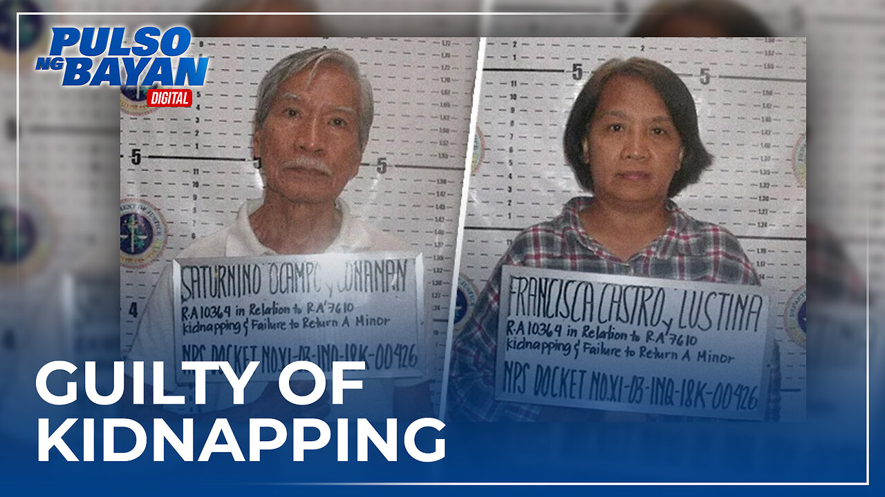 BREAKING NEWS | RTC Davao Del Norte, found Satur Ocampo and France L. Castro guilty of kidnapping