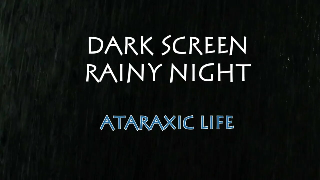 10 Hours of Rain White Noise/Black Screen - Great for Sleeping, Studying, and More!