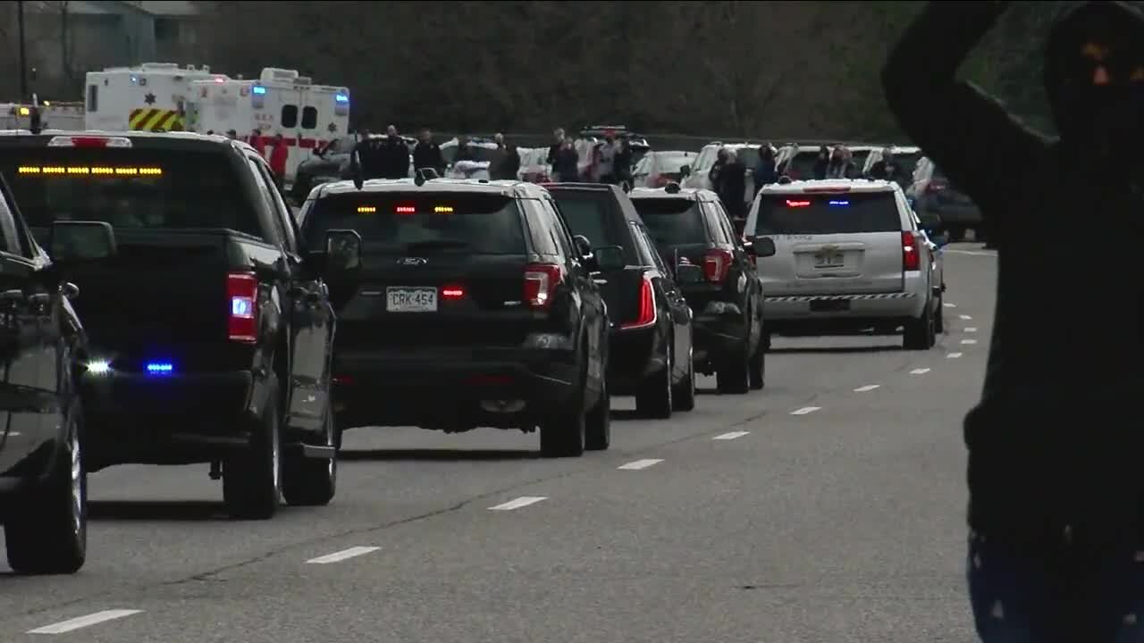 Community honors Boulder Officer Eric Talley with procession Wednesday