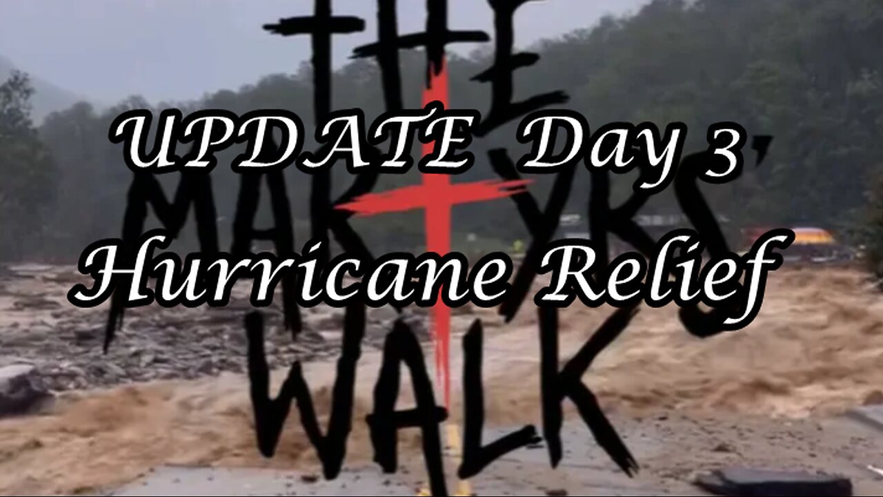 Hurricane Helene Relief Update Day 3 w/ Jason Murphy of Martyr's Walk