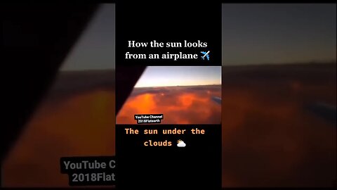 How the Sun looks from an Airplane ✈️ 🌞