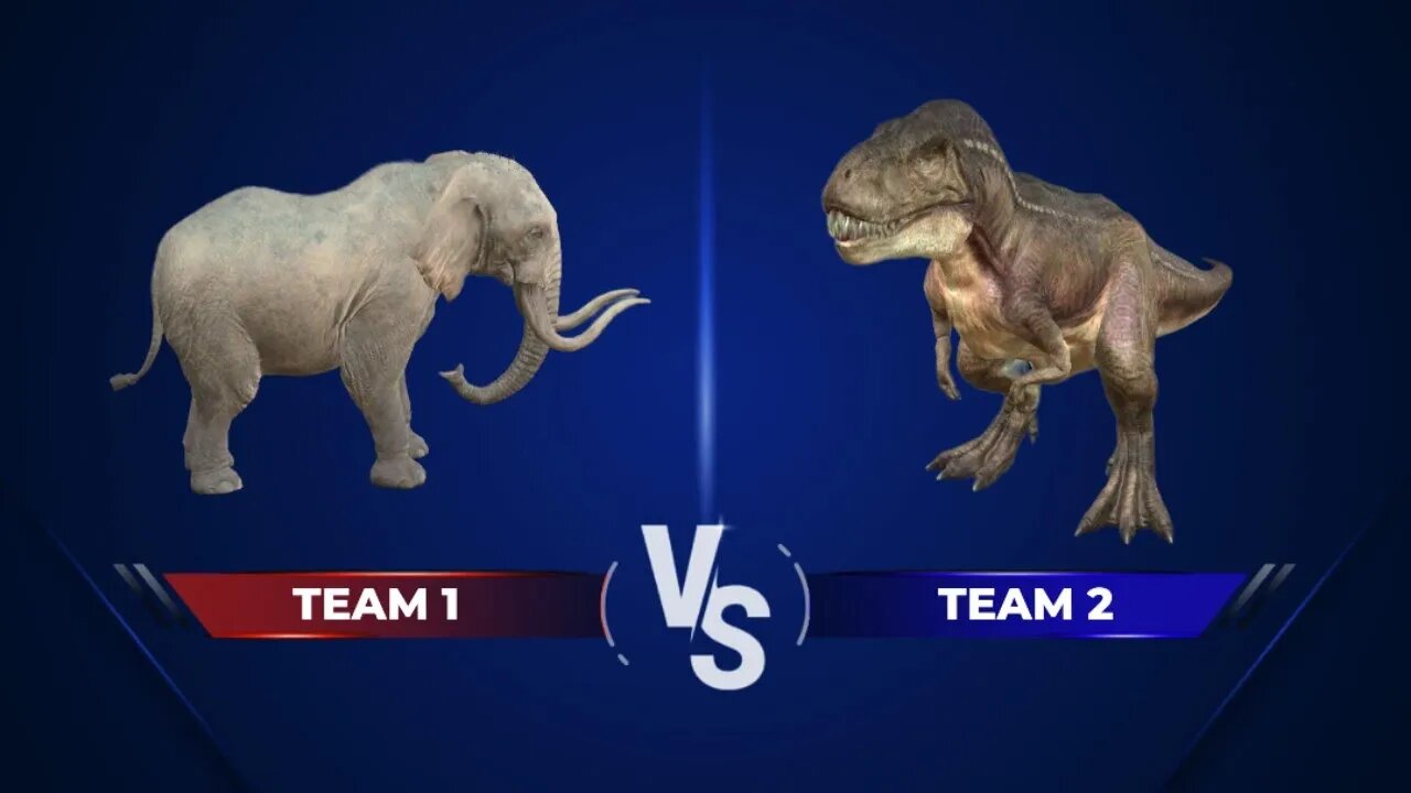 ELEPHANT VS DINOSAURUS