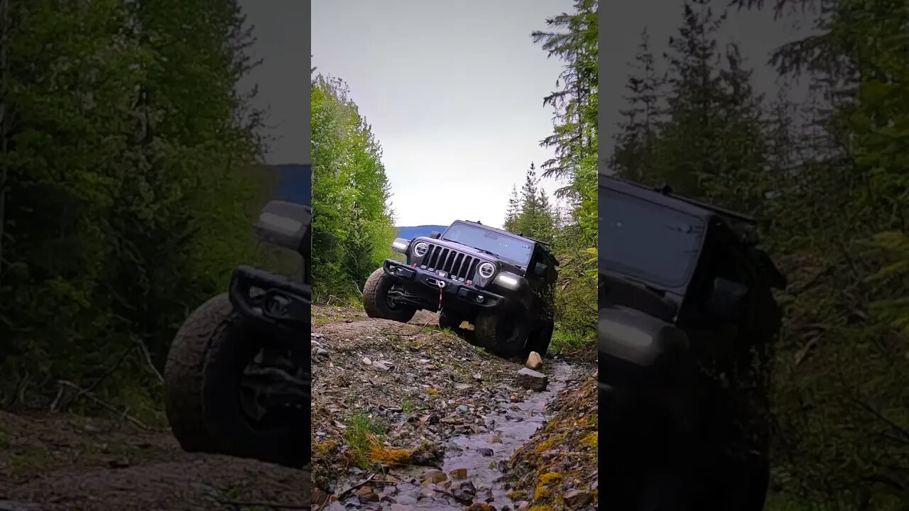 Finally got to use the WINCH .. JEEP 4X4 OFF-ROAD 🍿🍿🍿 #shorts