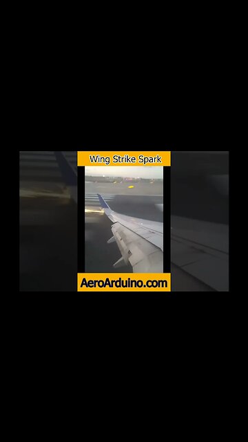 Sparking Wing Strike and Go Around #Aircraft #AeroArduino #Aviation #Flying