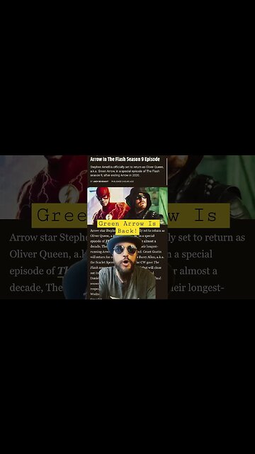 Stephen Amell To Reprise Roll As Green Arrow For The Flash Finale Season On The CW