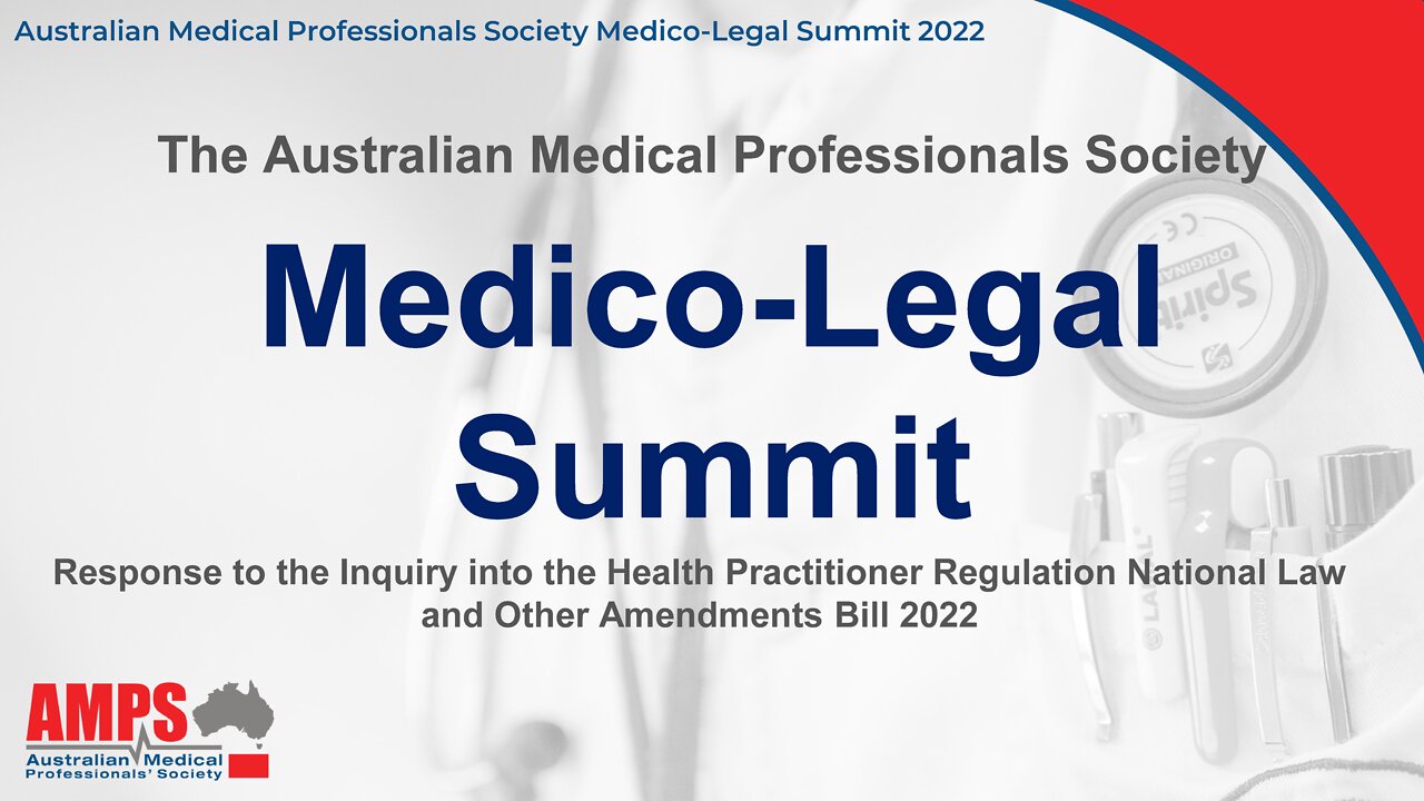 AMPS Medico Legal Summit 2022 - LIVE STREAM