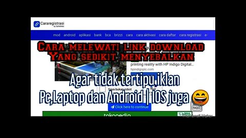 Cara Mudah melewati SafelinkU Pc/Laptop Agar tidak tertipu iklan