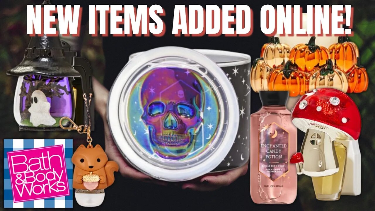 SPOOKY CIDER LANE SKULL CANDLE ONLINE! | LOTS OF NEW ITEMS | WEBSITE WALK THRU | BATH & BODYWORKS |