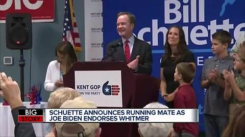 Republican gubernatorial nominee Bill Schuette names Lisa Lyons as running mate