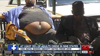 At least 35% if adults are obese in nine states