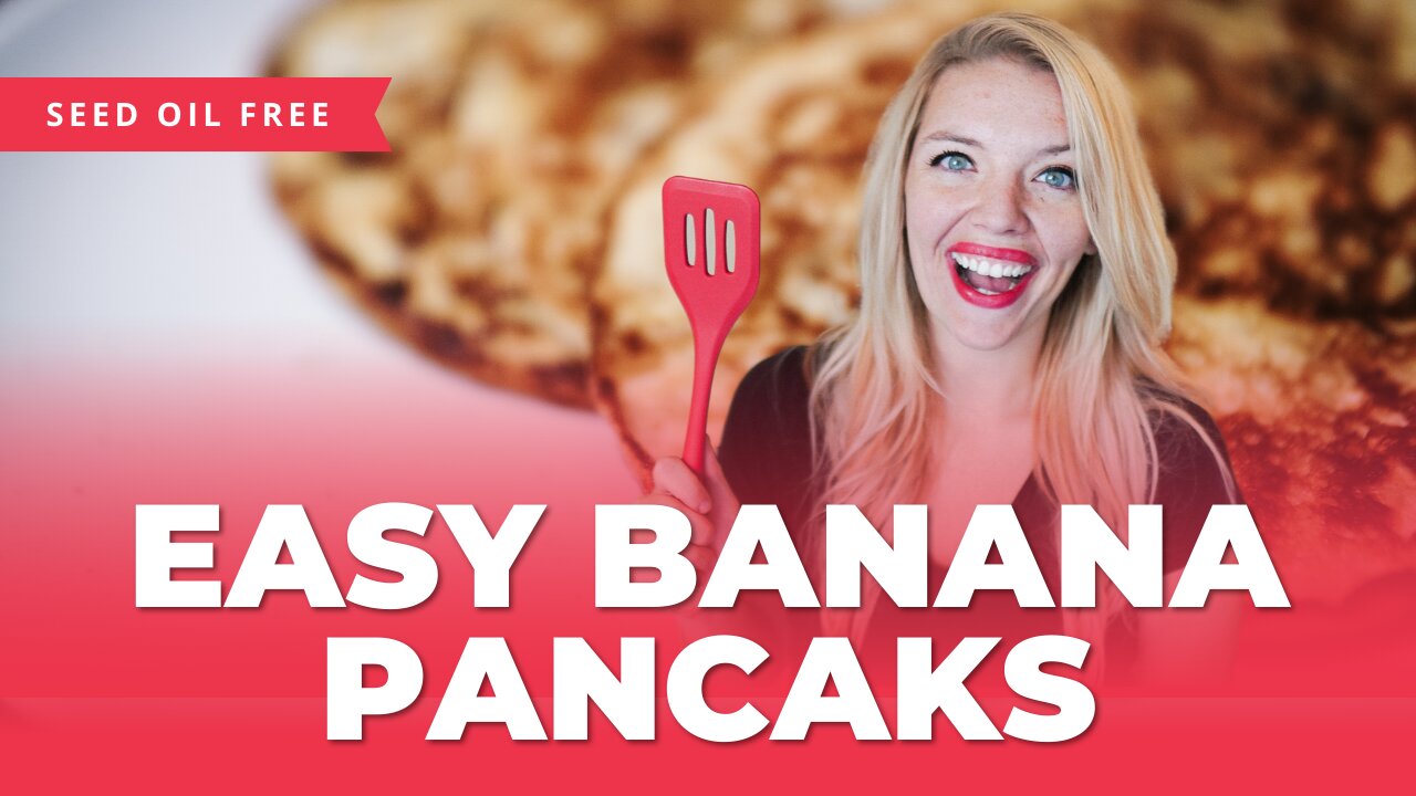 Easy Banana Pancakes Recipe | Fluffy & Delicious, No Seed Oils Needed!