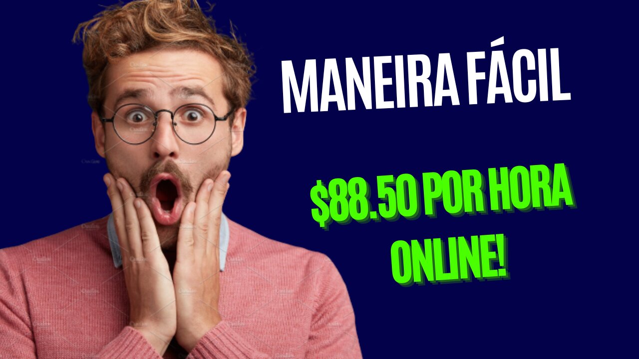 Maneira FÁCIL de copiar e colar para ganhar $88.50 POR HORA online! (Ganhar dinheiro online)