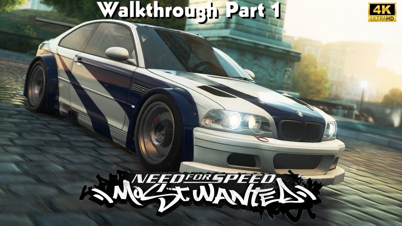 Need For Speed: Most Wanted Walkthrough Gameplay Part 1 (No Commentary Walkthrough) (NFS MW 2005)