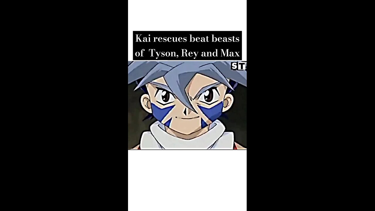 Kai rescues beat beasts of Tyson, Rey and Max #kai #tyson #ray #max #beyblade