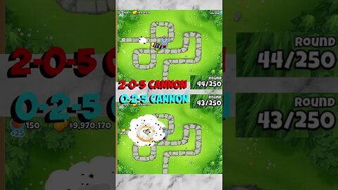 2-0-5 Cannon VS 0-2-5 Cannon in BTD6