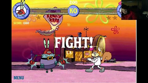 Mr Krabs Robot VS Sandy Cheeks In A Nickelodeon SpongeBob SquarePants Reef Rumble Battle