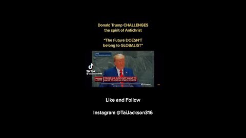 Trump The Future does not Belong to the Globalist