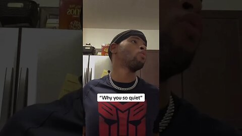 Why you so quiet?… TikTok shorts short skit emotion react reaction
