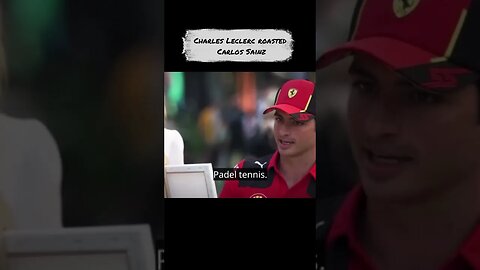 Charles Leclerc roasted Carlos Sainz #shorts #f1 #funny
