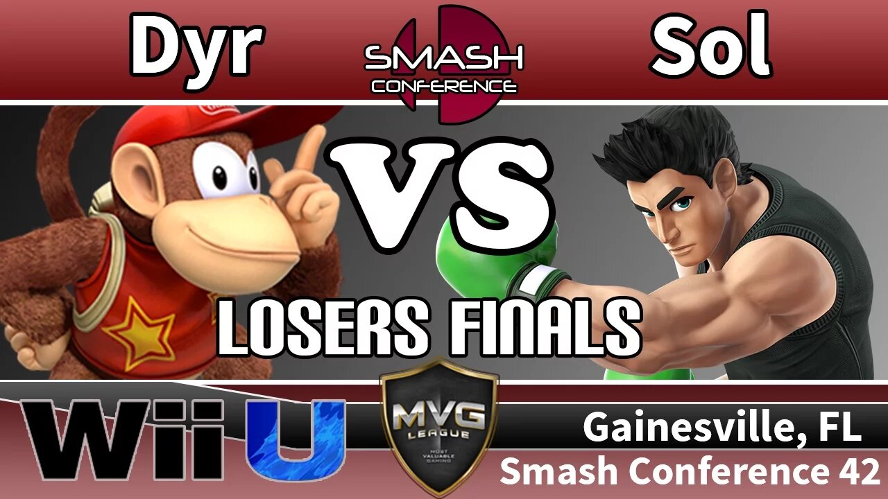 Dyr (Diddy) vs. MVG|Sol (Little Mac) - SSB4 Losers Finals - Smash Conference 42