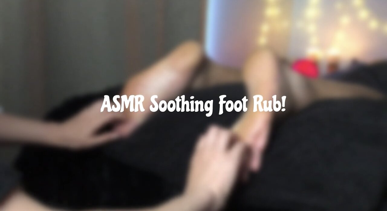 ASMR Tingly Foot Scratch Rub with Oil!