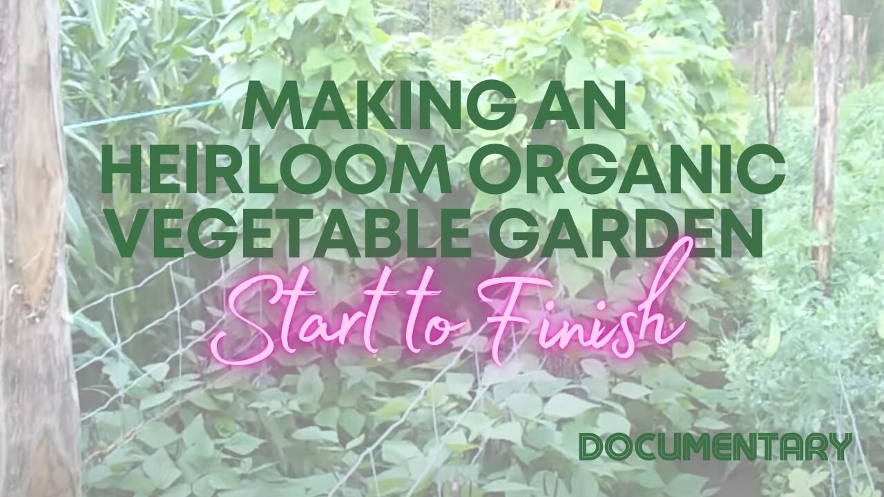 Documentary: Making An Heirloom Organic Vegetable Garden Start To Finish