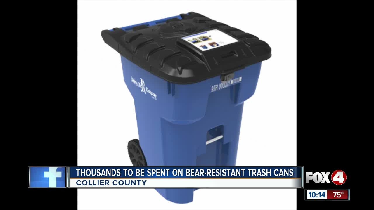 FWC gives Collier County $45,000 for bear-resistant trash cans