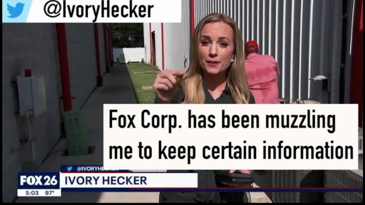 Whistleblower FOX news TV reporter Ivory Hecker suspended immediately