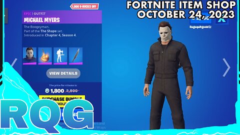 “NEW” MICHAEL MYERS: THE NIGHT HE CAME TO THE ITEM SHOP🎃 FORTNITE ITEM SHOP (October 24, 2023)