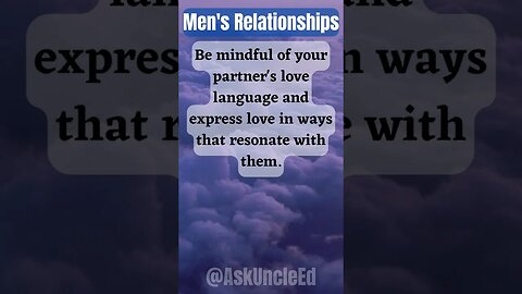 Men's Relationships : Love Language