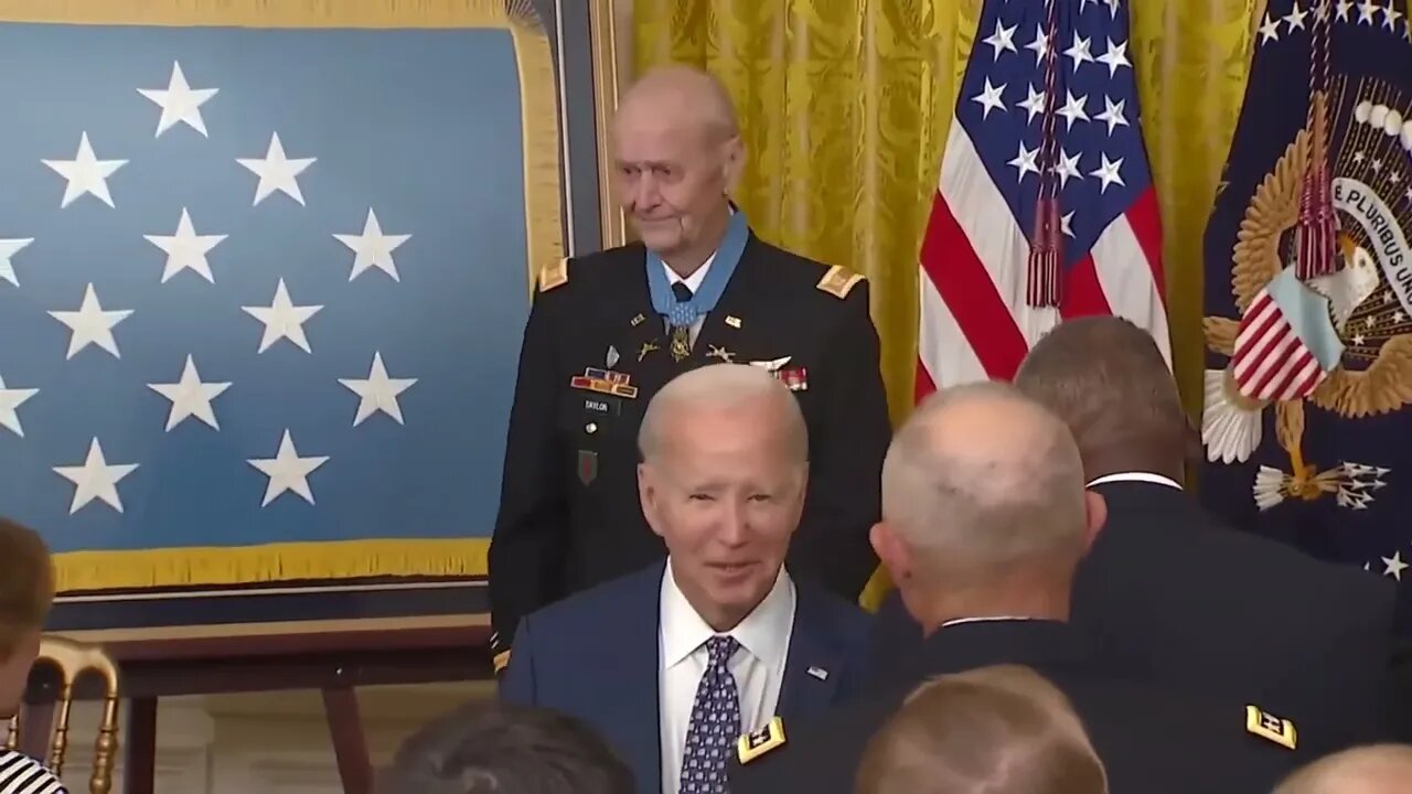 Biden Walks Out Of Ceremony Before Its Over