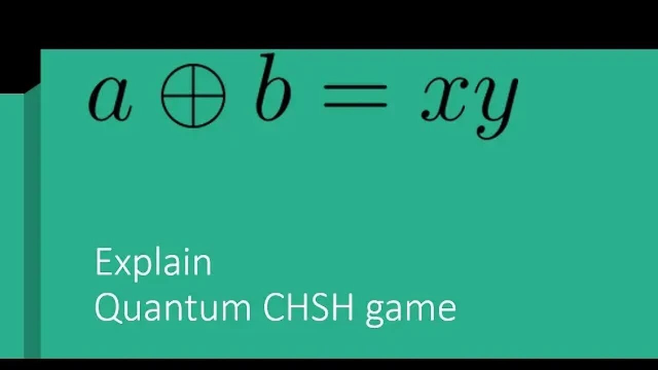 explain quantum chsh game