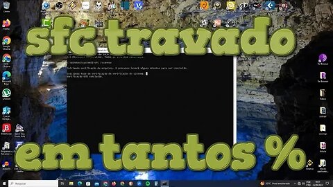 sfc Travado sfc /scannow travado em tantos % Como Resolver sfc scannow travado -System File Checker