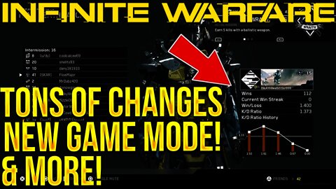 Infinite Warfare NEW GAME MODE, TONS OF CHANGES & MORE (New Patch Update Nov 11)!