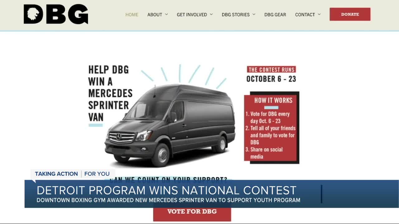 Downtown Boxing Gym youth program wins contest for new van