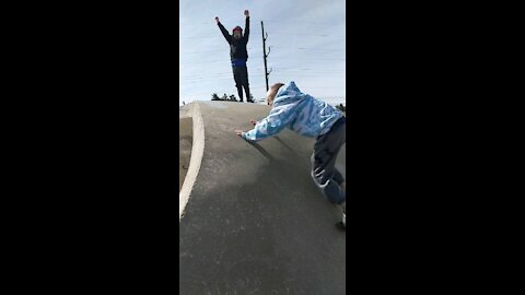 Fun at the skateboard park