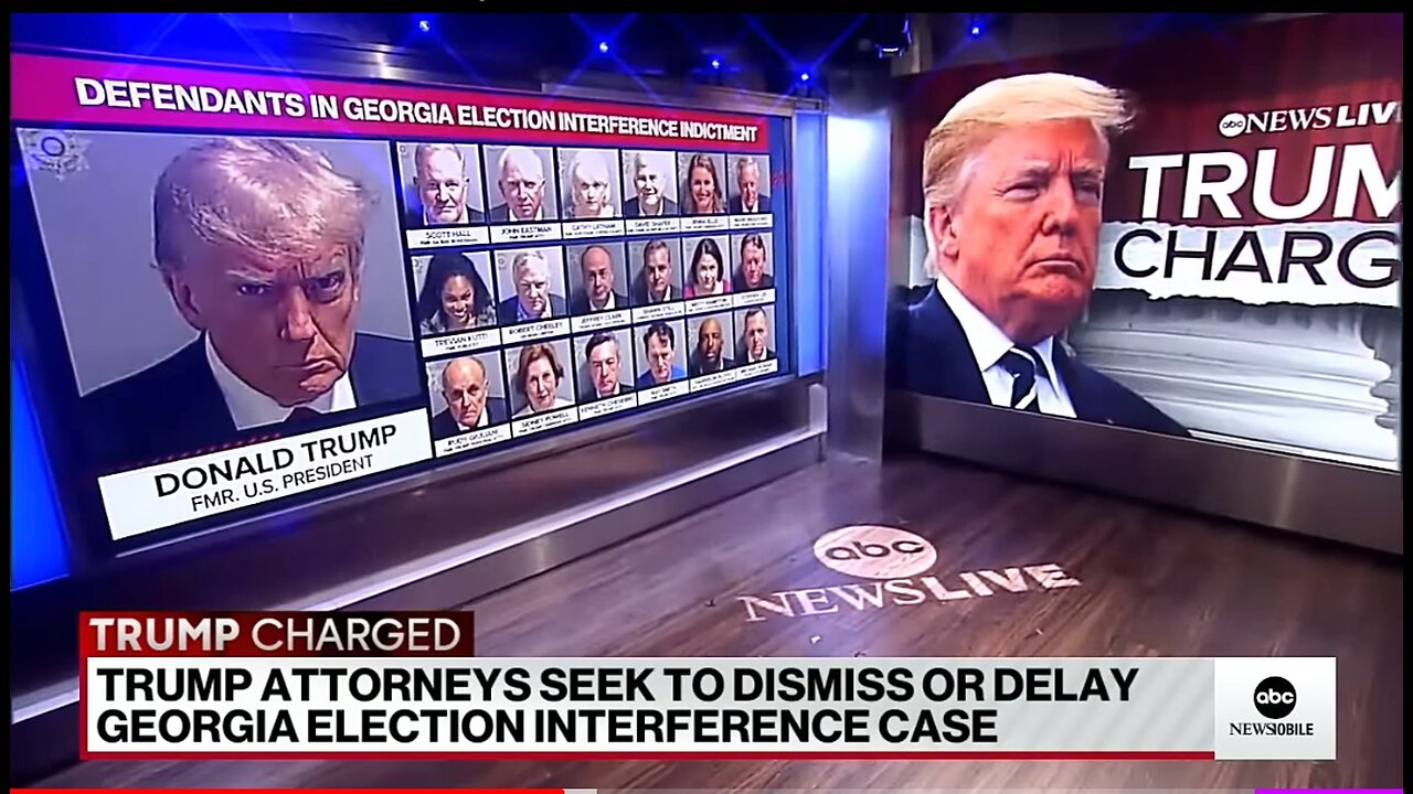 Attorneys for former President Trump are in a Georgia courtroom for the election interference case